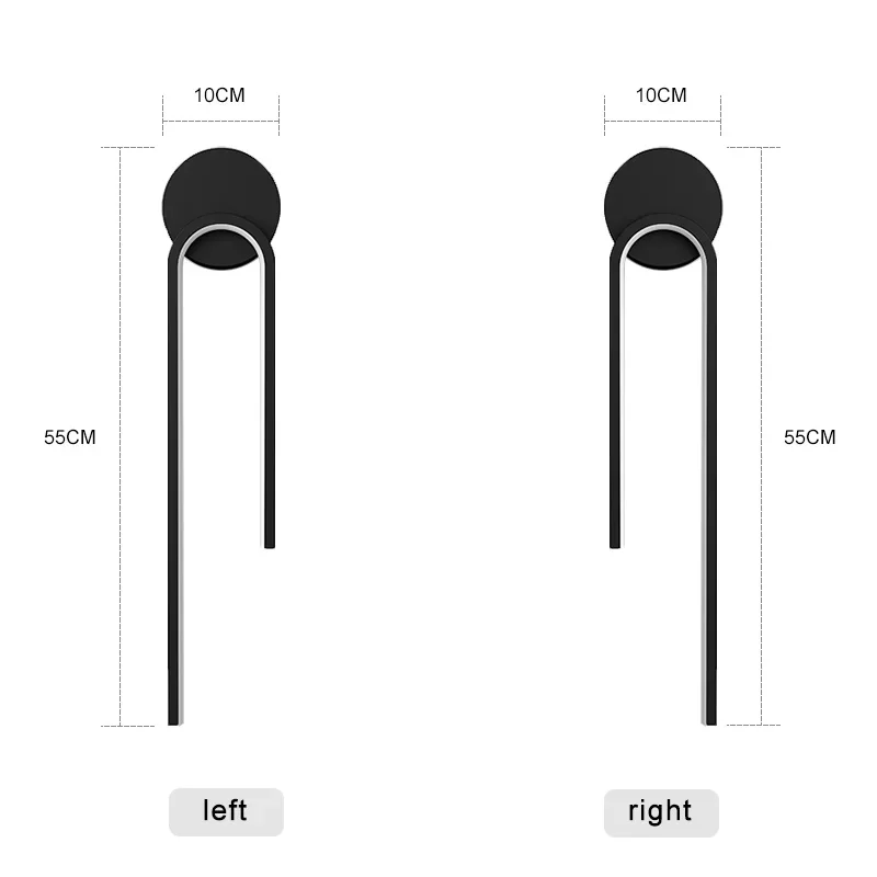black and gold modern wall sconce with soft glow