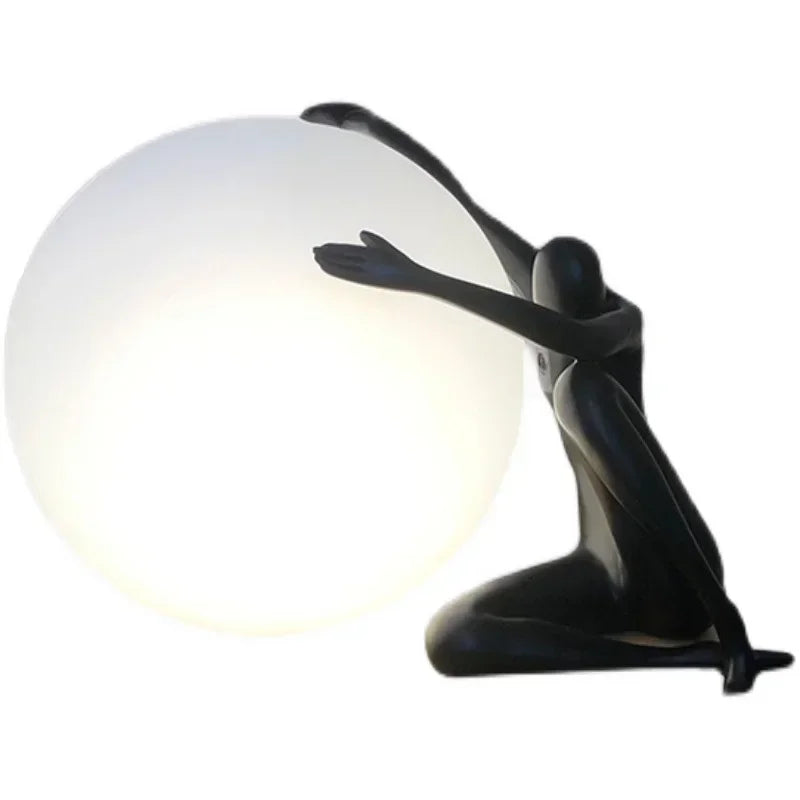 Artistic Desk Lamp - Big Ball LED Light for Study