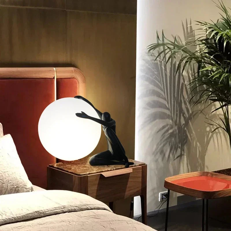 Bedroom Accent Lamp - Purusha Big Ball Design