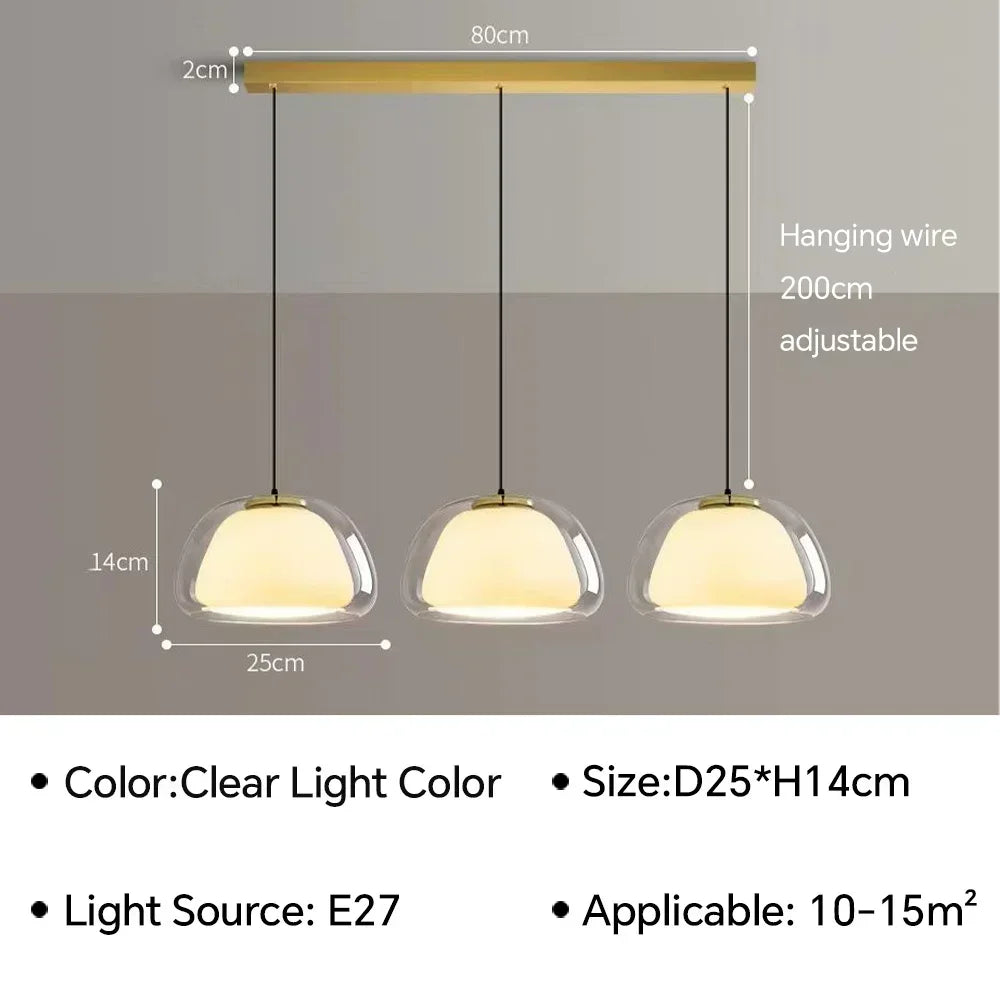 Contemporary jelly pendant lamp for restaurant interiors