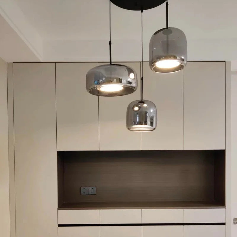 Dipti Nordic Glass Pendant Light – Modern Pendant Lights over dining table