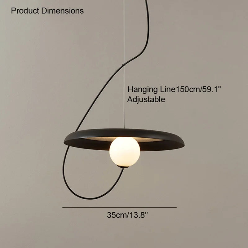 Elegant Metal Pendant Lights Modern Dining Room.