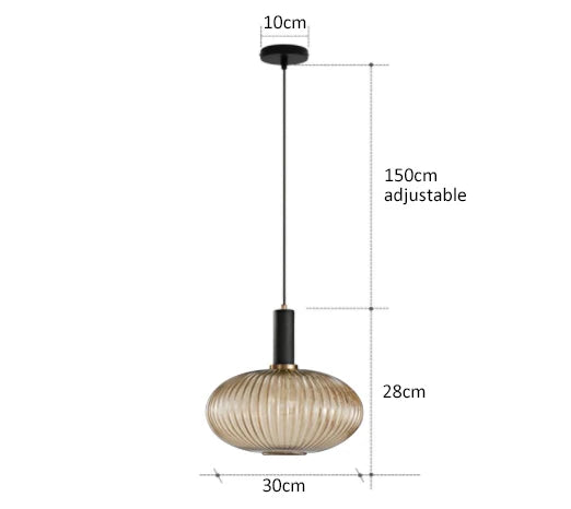 Chhavi: Retro Colorful Glass Pendant Light