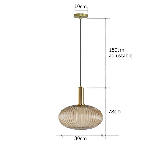 Chhavi: Retro Colorful Glass Pendant Light