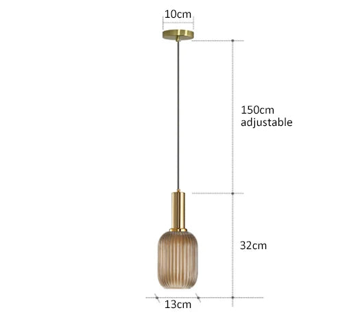 Chhavi: Retro Colorful Glass Pendant Light