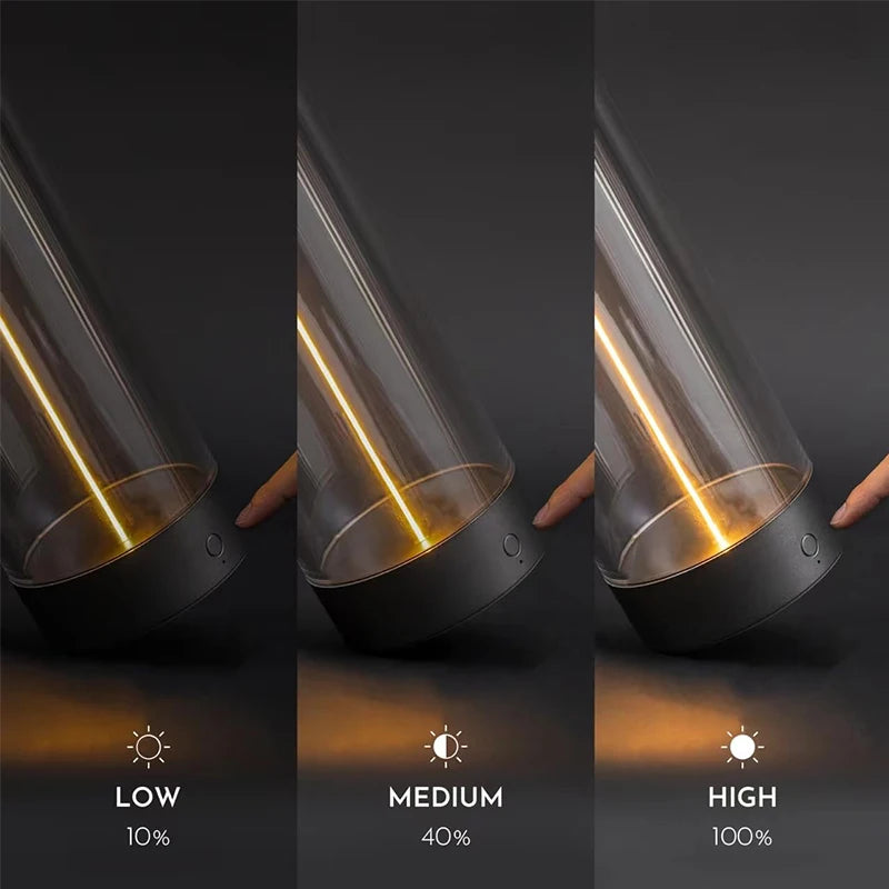 LED Touch Dimmable Bedside Table Lamp by Alaya Decor