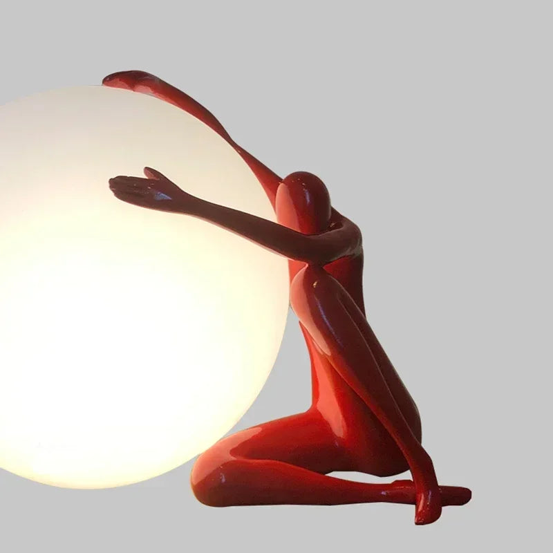 Living Room Contemporary Lighting - Humanoid Sculpture Lamp