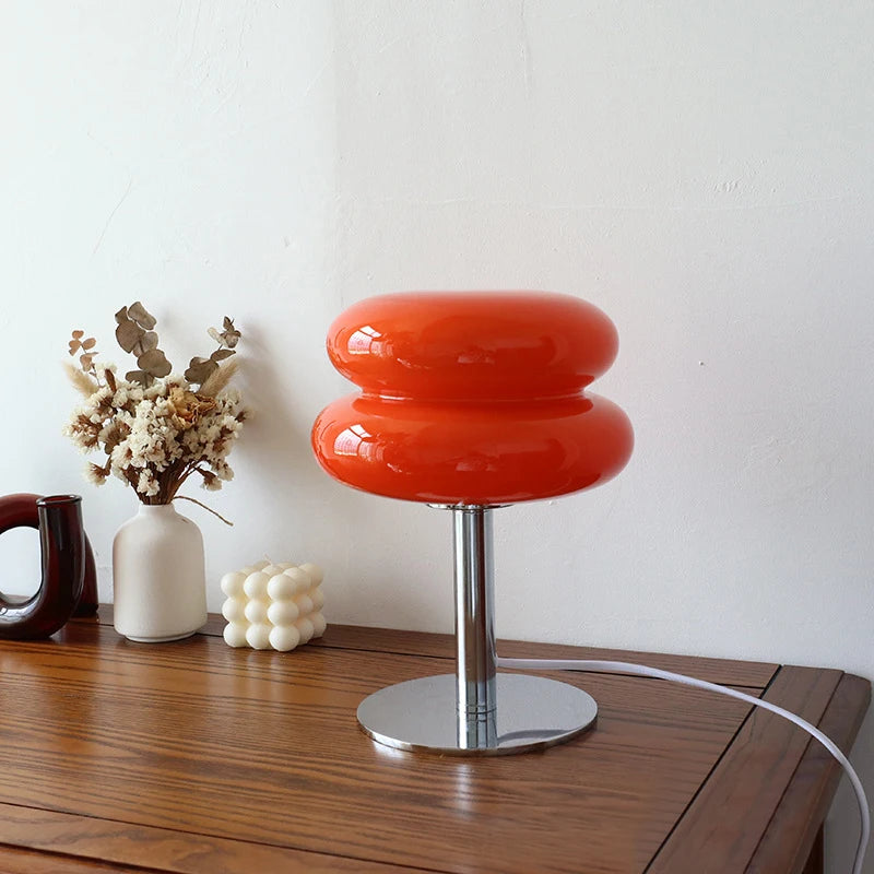 Luxury Glass Table Lamp – Stained Glass Nightstand Lamp for Home Decor