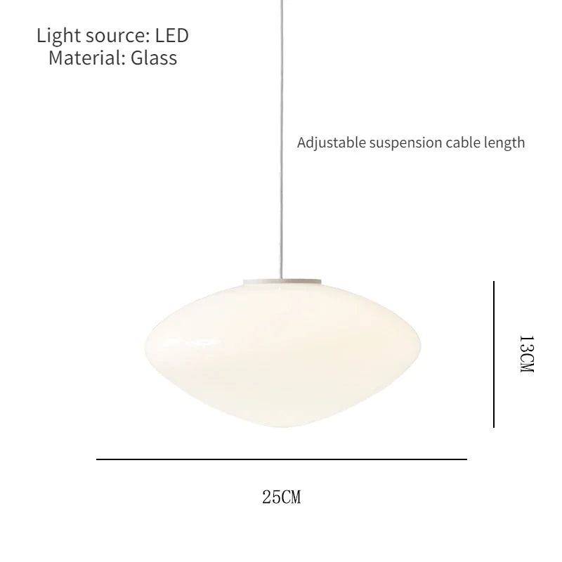 Minimalist Pendant Lighting installed as a bedside suspension lamp.