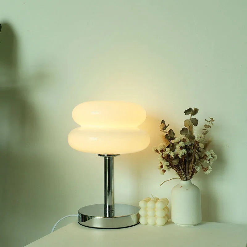 Modern LED Table Light – Stylish Glass Lamp for Nightstands & Desks