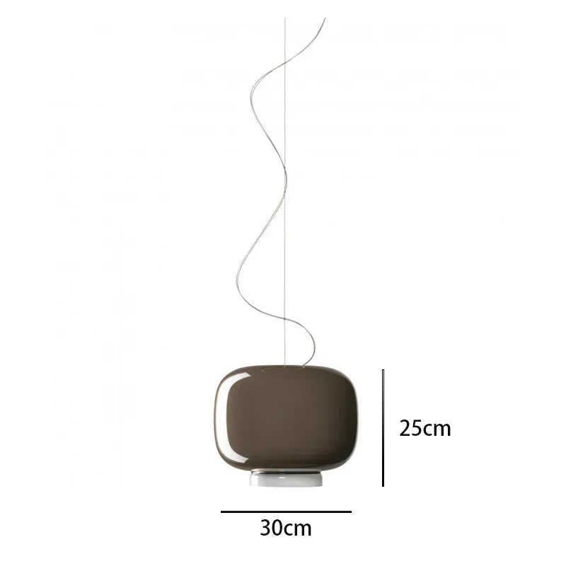 Modern pendant lights with knob switch and E27 base type.