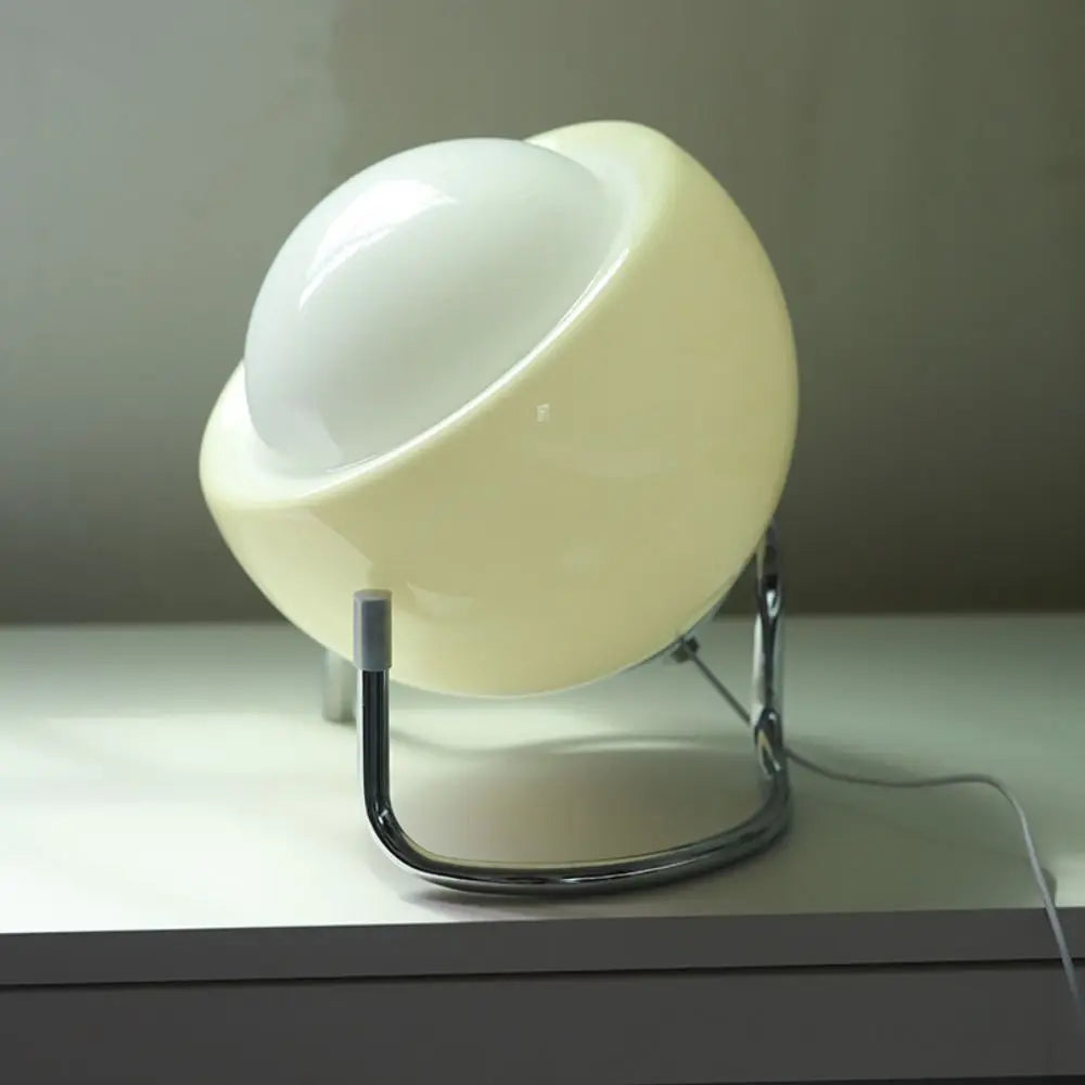 Nordic glass table lamp with ergonomic lighting