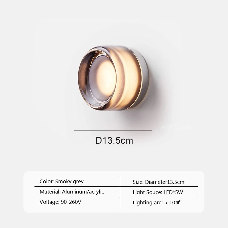 Amber Modern LED Wall Sconce