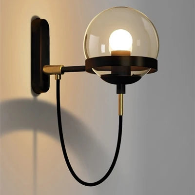 Deepashree: Modern Glass Wall Sconce