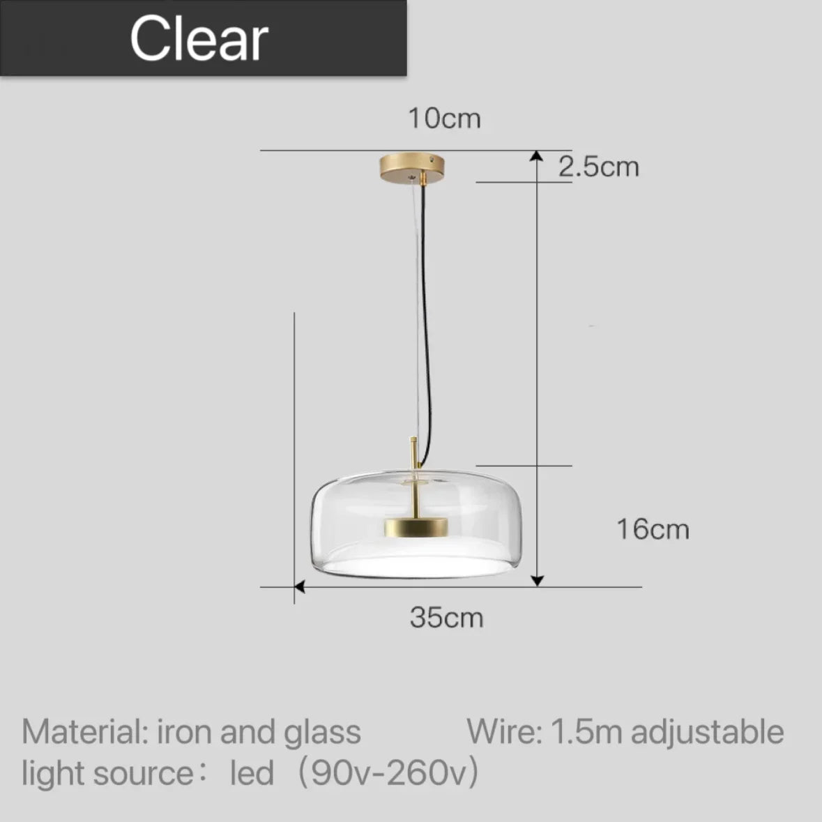 Dipti Nordic Glass Pendant