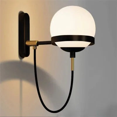 Deepashree: Modern Glass Wall Sconce