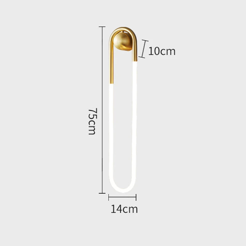 Viveka - Minimalist U-Shaped Wall Lamp