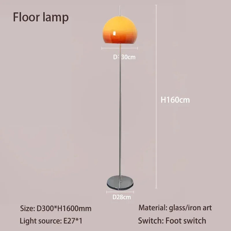 Tvarita - Bauhaus Retro Glass Table Lamp Floor Lamp