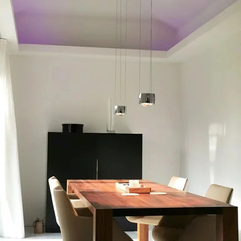 Scandinavian Pendant Lamp – Sleek Black & White Hanging Light for Interiors