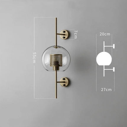Roshni: Modern Glass Wall Lamp