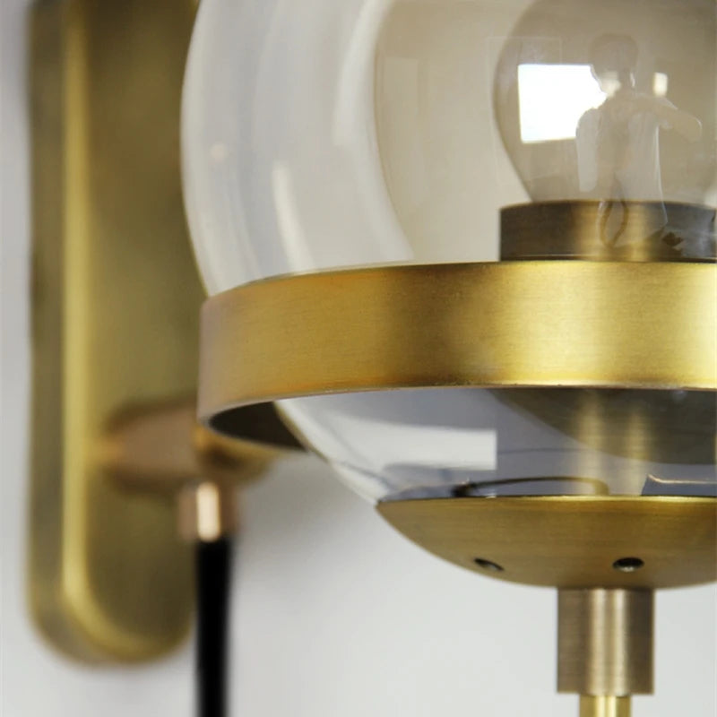 Deepashree: Modern Glass Wall Sconce