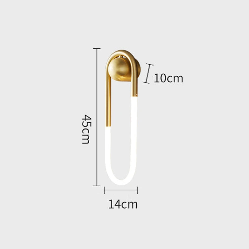 Viveka - Minimalist U-Shaped Wall Lamp