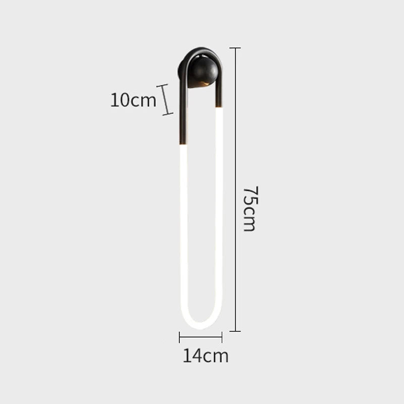 Viveka - Minimalist U-Shaped Wall Lamp