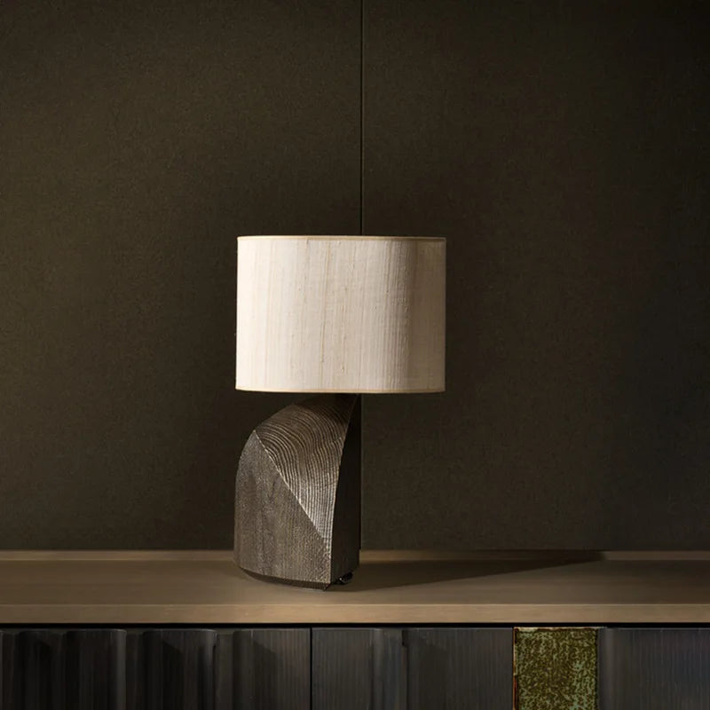 Samaya Minimalist Wabi-Sabi Desk Lamp by Alaya Decor