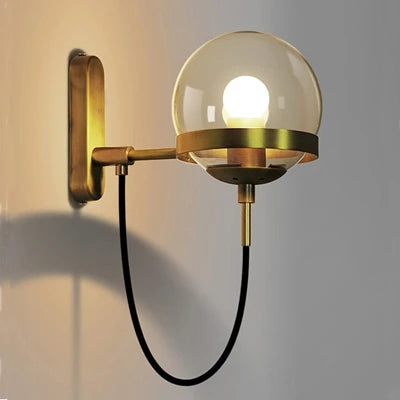 Deepashree: Modern Glass Wall Sconce