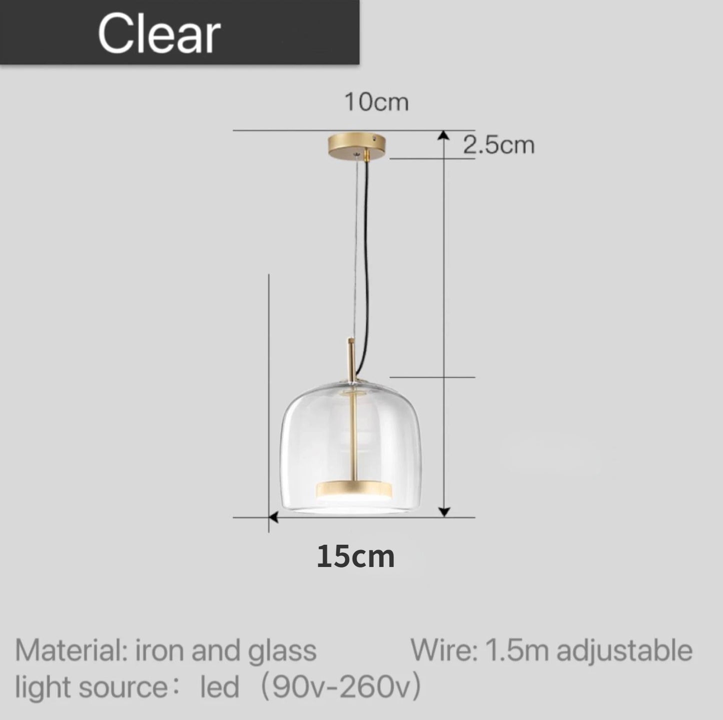 Dipti Nordic Glass Pendant