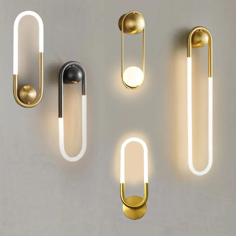 Nordic LED Wall Lamp – Sleek U-Shaped Wall Light for Modern Interiors