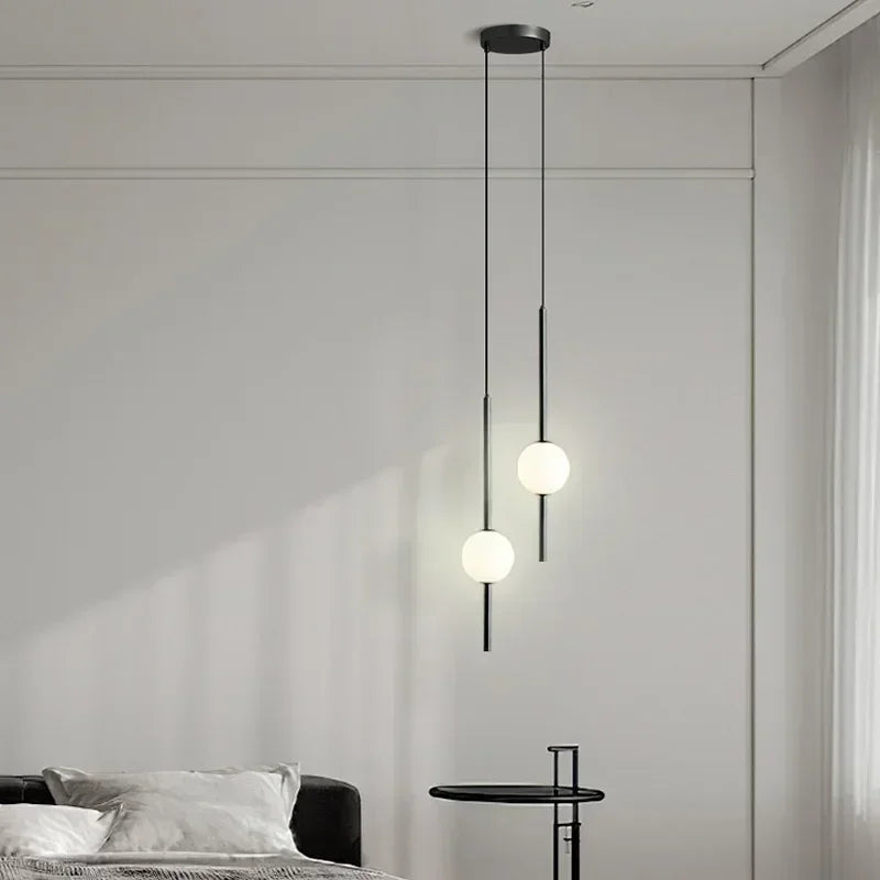 nordic glass ball pendant light for dining rooms