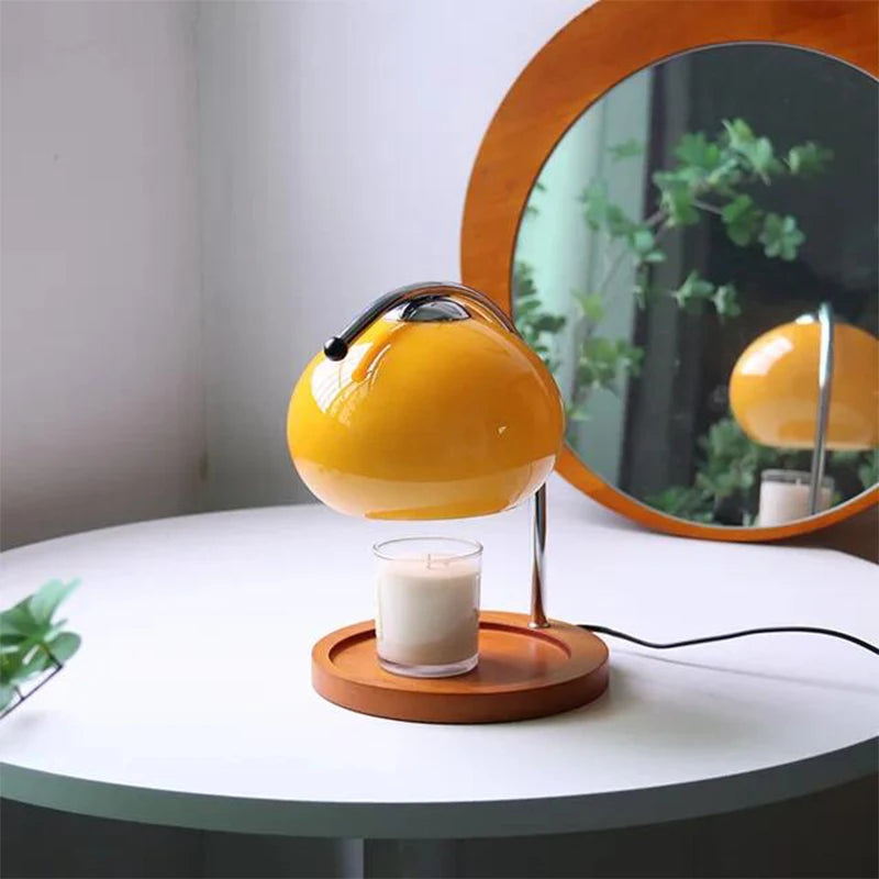 Agni: Bauhaus Retro Glass Candle Warmer