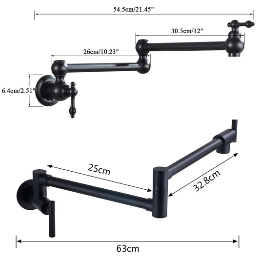 Neerja – Black Wall Mounted Faucet