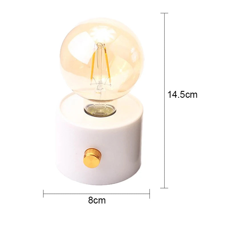 Cordless LED night light for baby sleep