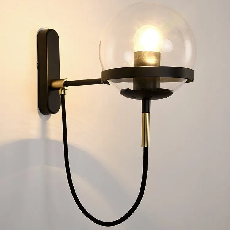 Deepashree: Modern Glass Wall Sconce