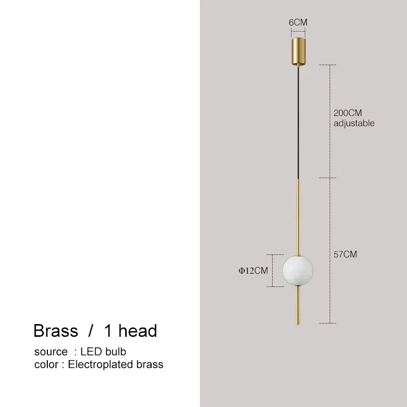 Soma: Nordic Glass Ball Pendant Light
