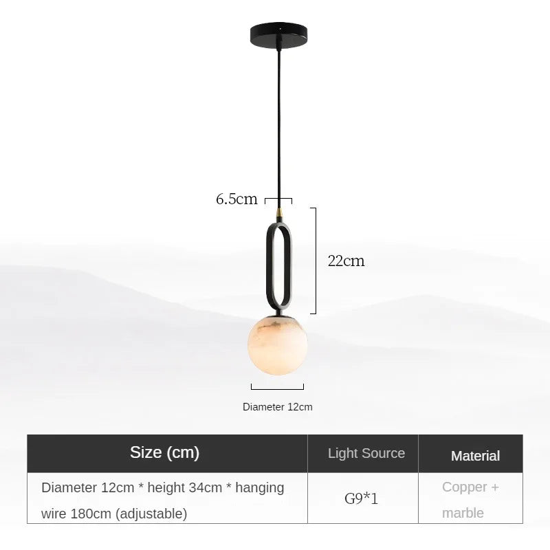 Varnika – Marble G9 Wall Chandelier