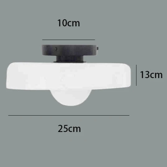 Skandi Glas Ceiling Lamp - Multi-Color Foyer Illumination