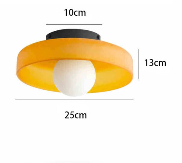 Study Area Ceiling Lamp - Skandi Glas Modern Vintage