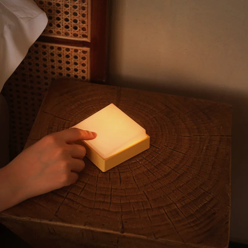 USB Rechargeable Magnetic Attraction Night Lamp Cream White.