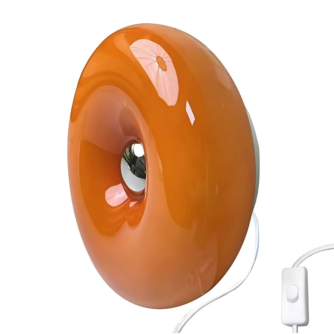 Viral orange donut light with USB plug and tricolor LED perfect for home decor
