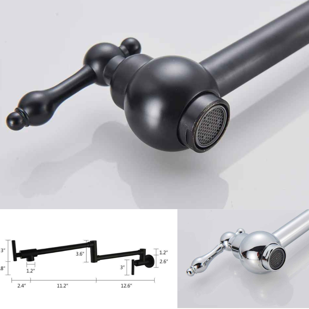 Neerja – Black Wall Mounted Faucet