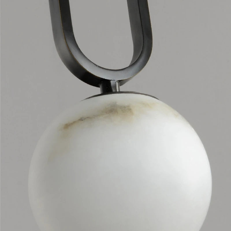 compact g9 base marble pendant light with elegant lighting glow