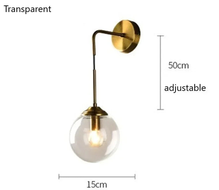 elegant hardwired metal wall lamp for bedroom and foyer