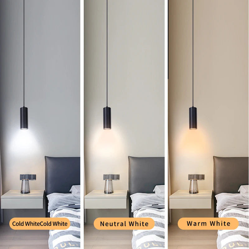 Black Pendant Light – Contemporary Ceiling Lamp for Workspaces & Living Areas