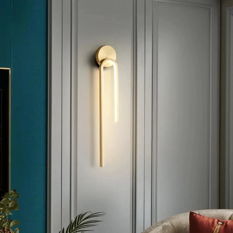 energy-efficient led wall sconce with knob switch