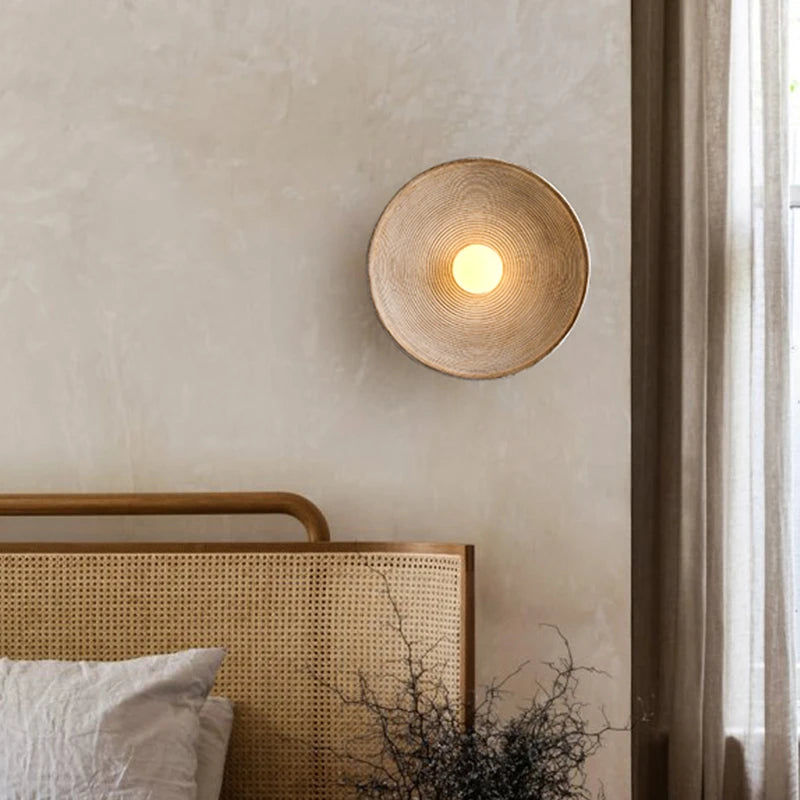 frosted glass shade wall sconce with minimalist design