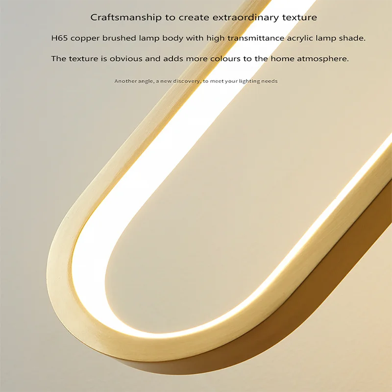 Sleek Acrylic Pendant Light – Designer Chandelier for Home & Office Spaces
