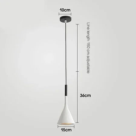 minimalist hanging lamp for compact Nordic living room decor